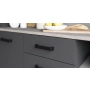 Kredens LINDA 120 cm Antracyt przybliżenie
